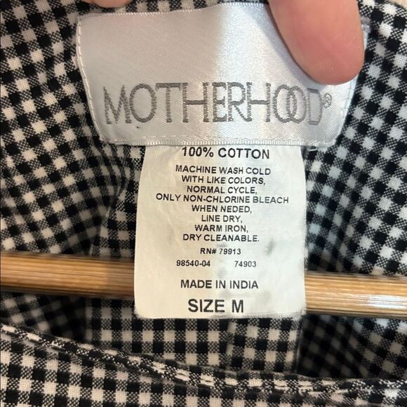 Motherhood Black Gingham Dress / Jumper, cotton, Medium - Picture 4 of 4